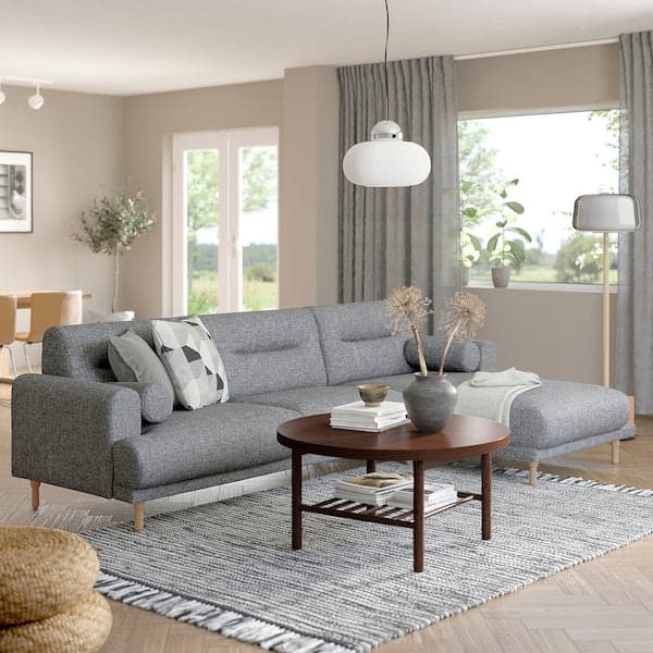 Ikea LÅNGARYD - 3-seater sofa/chaise-longue, right ,