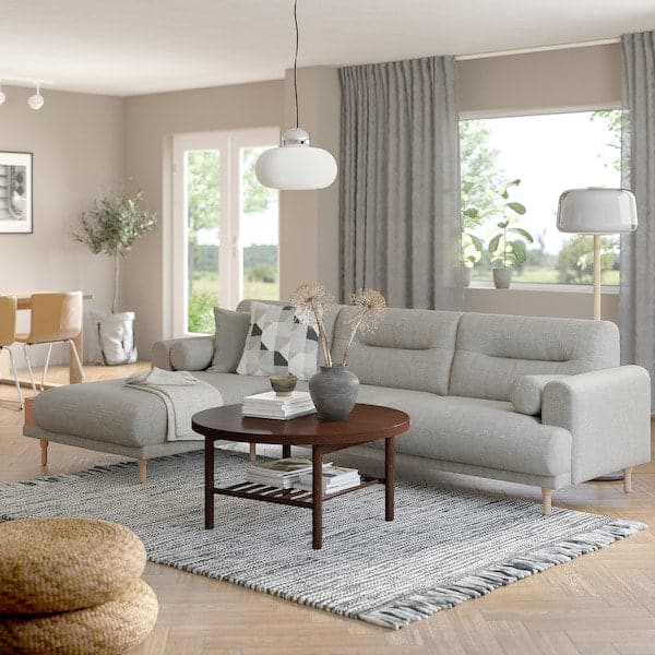 LÅNGARYD - 3-seater sofa/chaise-longue, left , - best price from Maltashopper.com 49418167