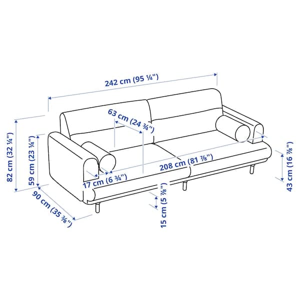 LÅNGARYD - 3-seater sofa , - best price from Maltashopper.com 49418092