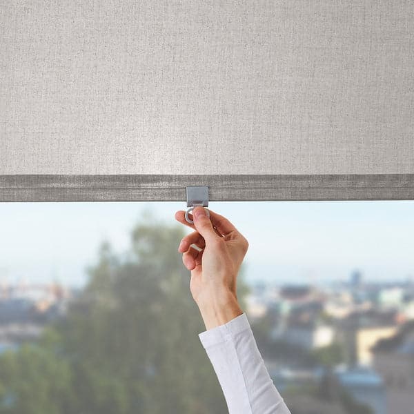 LÅNGDANS Roller curtain - grey 120x250 cm - best price from Maltashopper.com 40471828