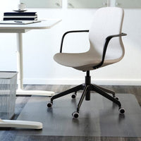 LÅNGFJÄLL Office chair with armrests - Gunnared beige/black , - best price from Maltashopper.com 19177857