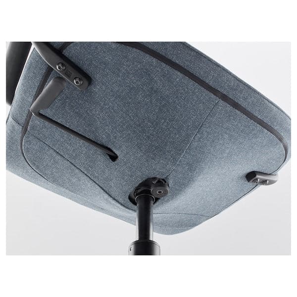 Ikea LÅNGFJÄLL Office chair with armrests - Gunnared blue/black ,