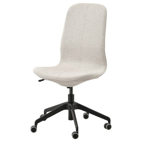 LÅNGFJÄLL Office Chair - Gunnared beige/black ,