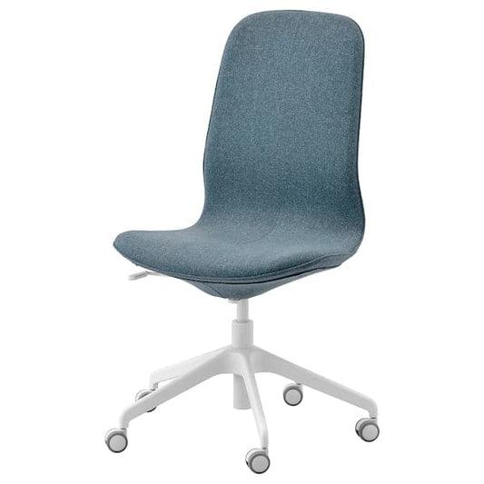 Ikea LÅNGFJÄLL Office Chair - Gunnared Blue/White ,