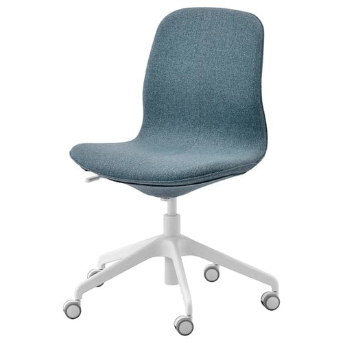 LÅNGFJÄLL Office Chair - Gunnared Blue/White ,