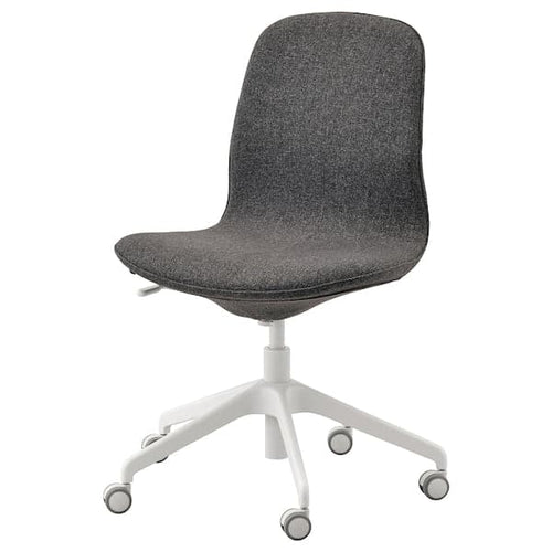 LÅNGFJÄLL Office Chair - Gunnared Dark Grey/White ,