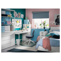 LÅNGFJÄLL Office Chair - Gunnared Dark Grey/White , - best price from Maltashopper.com 49252384