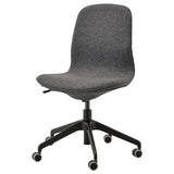 LÅNGFJÄLL conference chair, Gunnared dark grey/black, 68 cm
