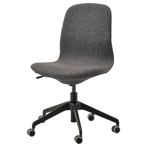 Ikea LÅNGFJÄLL Office Chair - Gunnared Dark Grey/Black ,