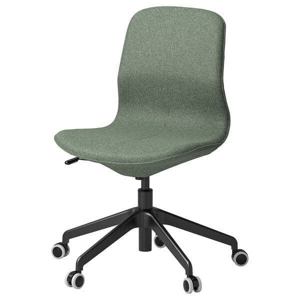 LÅNGFJÄLL - Meeting chair, Gunnared grey-green/black , - best price from Maltashopper.com 29506056