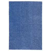 LANGSTED - Rug, low pile, dark blue, 133x195 cm - best price from Maltashopper.com 30408050