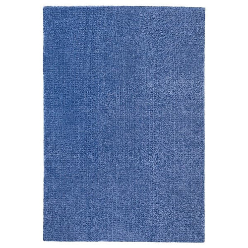 LANGSTED - Rug, low pile, dark blue, 133x195 cm