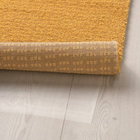 LANGSTED - Rug, low pile, yellow, 60x90 cm - best price from Maltashopper.com 40423941