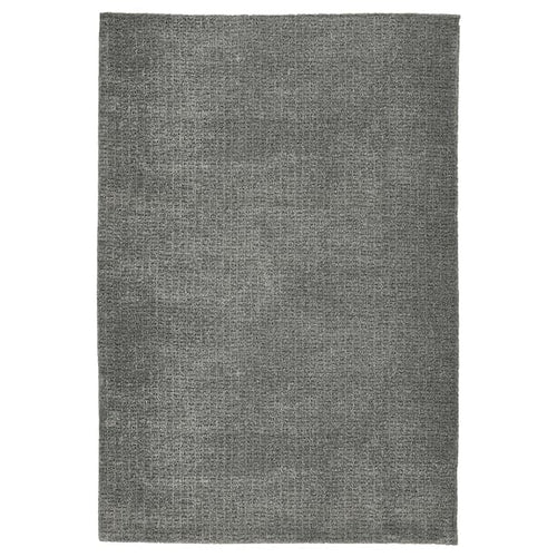 LANGSTED - Rug, low pile, light grey, 60x90 cm