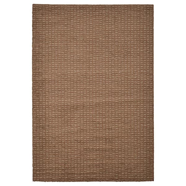 LANGSTED Rug, short pile, light brown, 60x90 cm - best price from Maltashopper.com 10528869