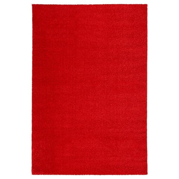 LANGSTED - Rug, low pile, red , 133x195 cm - best price from Maltashopper.com 30408045