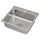 LÅNGUDDEN - LÅNGUDDEN Inset sink, 1 bowl, stainless steel, 56x53 cm