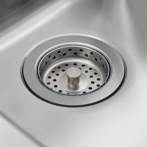 LÅNGUDDEN - Inset sink, 1 bowl, stainless steel , 46x46 cm - Premium Kitchen & Utility Sinks from Ikea - Just €97.99! Shop now at Maltashopper.com