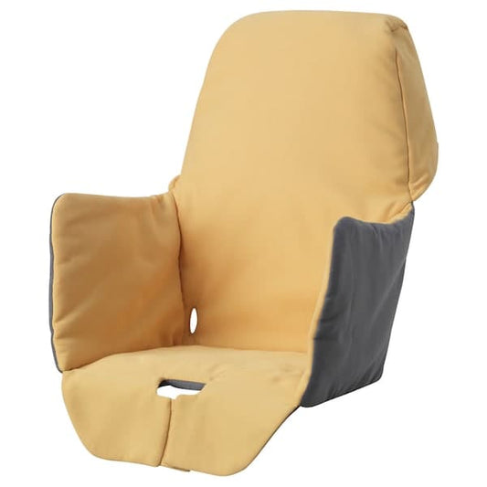 Ikea LANGUR - Upholstered high chair cover/seat, yellow ,