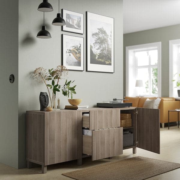 Ikea LAPPVIKEN Anta - gray biting walnut effect 60x64 cm , 60x64 cm