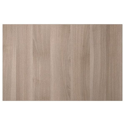 LAPPVIKEN Door/front drawer - grey biting walnut effect 60x38 cm , 60x38 cm