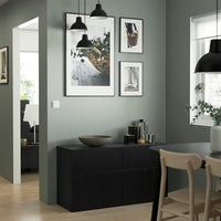 LAPPVIKEN - Door/drawer front, black-brown, 60x38 cm - best price from Maltashopper.com 40291667