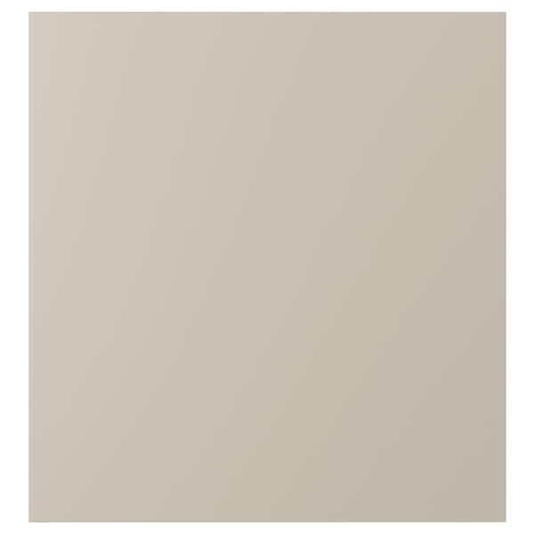 LAPPVIKEN - Door, light grey-beige, 60x64 cm