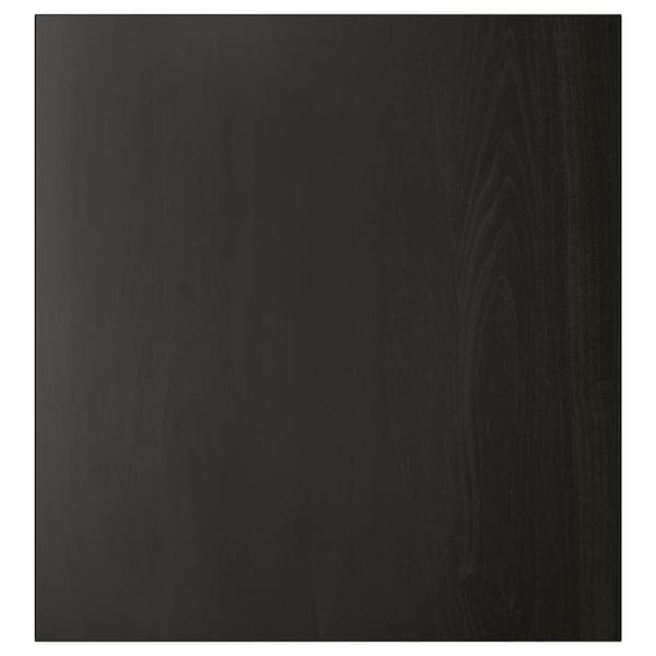 LAPPVIKEN - Door, black-brown, 60x64 cm