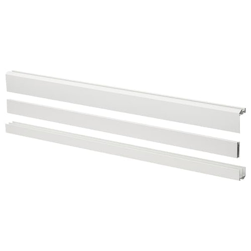 LARKOLLEN - Rail w fittings for sliding doors, white, 60 cm