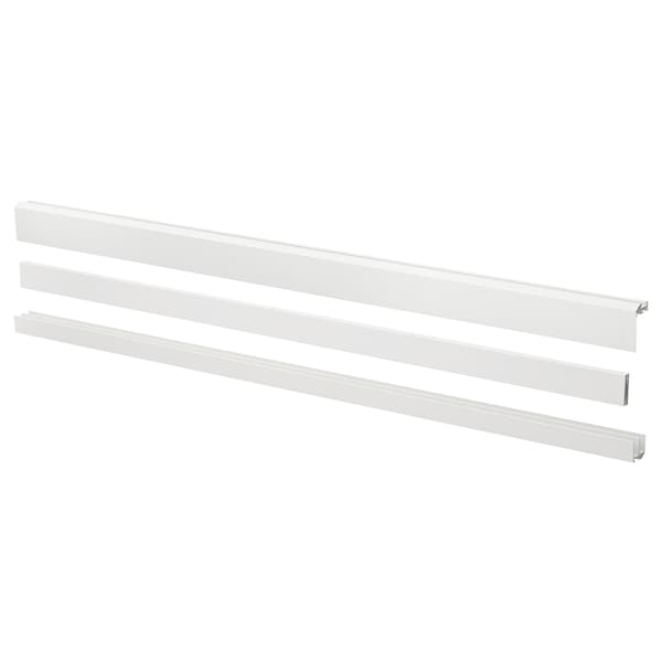 LARKOLLEN - Rail w fittings for sliding doors, white, 80 cm - best price from Maltashopper.com 10509352