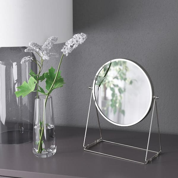 Ikea LASSBYN - Table mirror, silver-colour, 17 cm