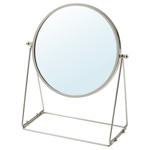 LASSBYN - Table mirror, silver-colour, 17 cm