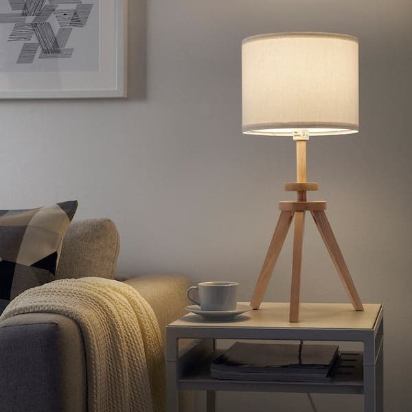LAUTERS - Table lamp, ash/white , - best price from Maltashopper.com 50404895