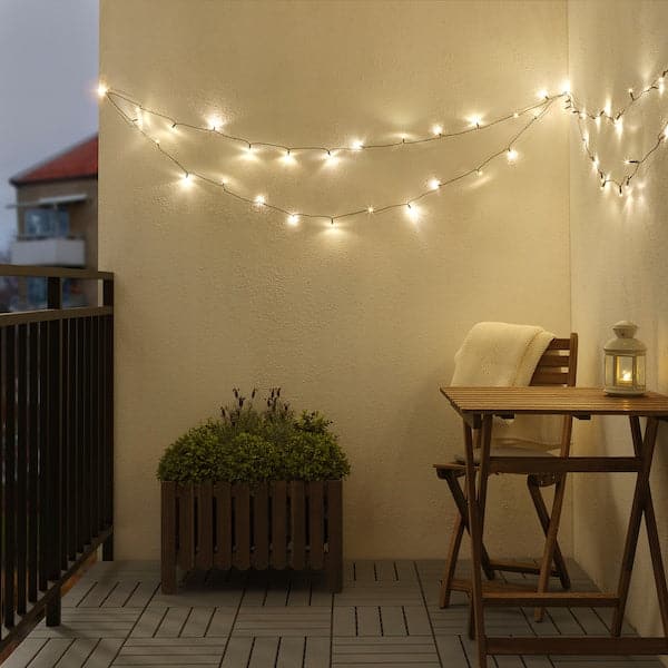 Ikea LEDLJUS LED lighting 64 lights - from black exterior ,