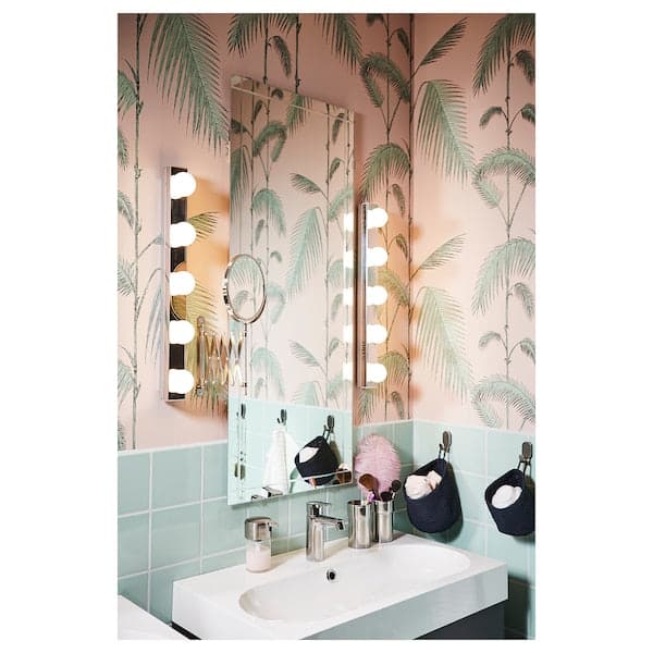 LEDSJÖ - LED wall lamp, stainless steel , - best price from Maltashopper.com 00529794