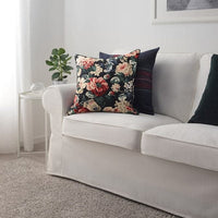 LEIKNY - Cushion cover, black/multicolour, 50x50 cm - best price from Maltashopper.com 40410811