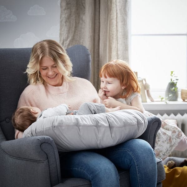 LEN Breastfeeding pillow - grey 60x50x18 cm , 60x50x18 cm - best price from Maltashopper.com 20400243