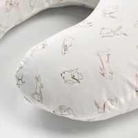 LEN - Cover for nursing pillow, rabbit pattern/white, 60x50x18 cm - best price from Maltashopper.com 00414137