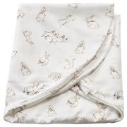 Ikea LEN - Cover for nursing pillow, rabbit pattern/white, 60x50x18 cm