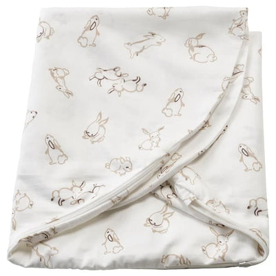 LEN - Cover for nursing pillow, rabbit pattern/white, 60x50x18 cm - Premium Baby & Toddler from Ikea - Just €7.99! Shop now at Maltashopper.com