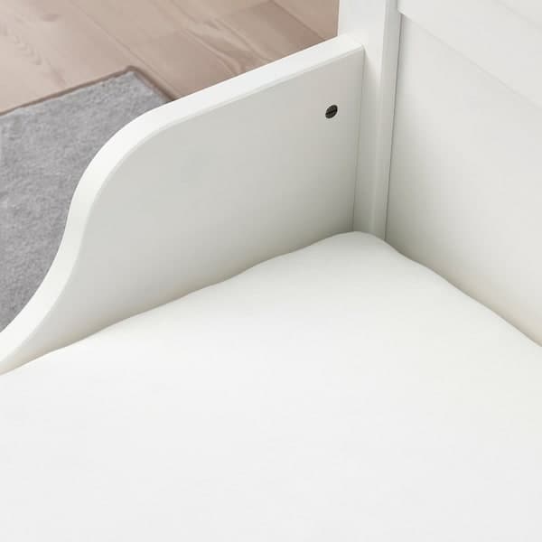 LEN - Fitted sheet, white, 80x165 cm - best price from Maltashopper.com 40465276