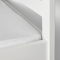 LEN - Fitted sheet, white, 70x160 cm - best price from Maltashopper.com 70128613