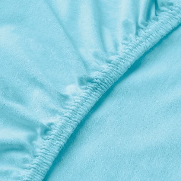 Ikea LEN - Fitted sheet, blue, 80x130 cm