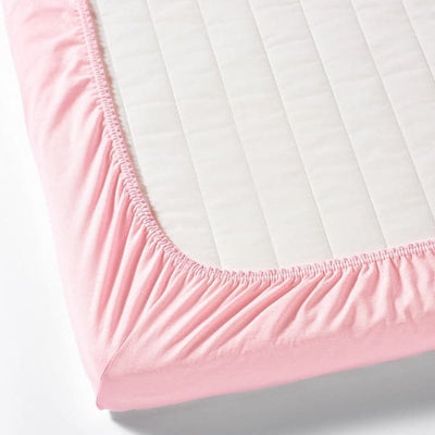 LEN  Fitted sheet for cot,  white/pink 60x120 cm , 60x120 cm - Premium Bedding from Ikea - Just €11.99! Shop now at Maltashopper.com