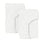 LEN fitted sheet for cot, white, 120x60 cm, 2 pack