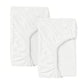 LEN fitted sheet for cot, white, 120x60 cm, 2 pack