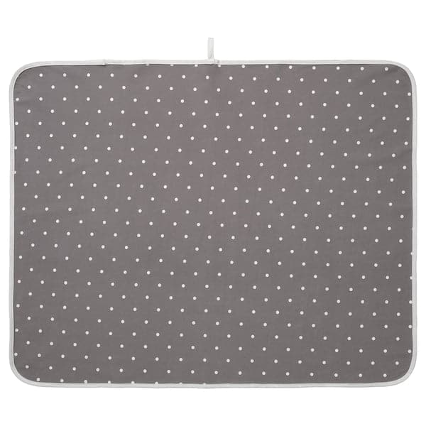 LEN - Babycare mat, dotted/grey, 90x70 cm - best price from Maltashopper.com 60453913