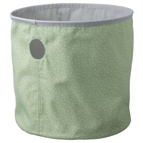 LEN - Storage bag, dotted green/light grey