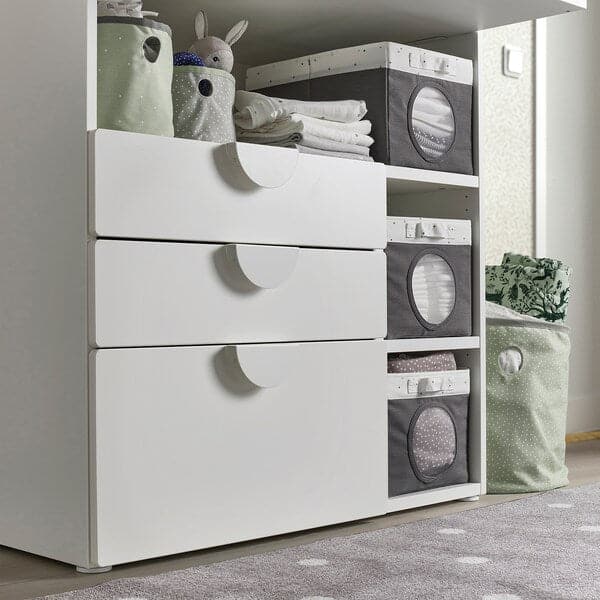 LEN - Storage bag, dotted green/light grey - best price from Maltashopper.com 70543268