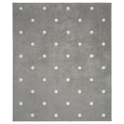 LEN - Rug, dotted/grey, 133x160 cm - best price from Maltashopper.com 90453921
